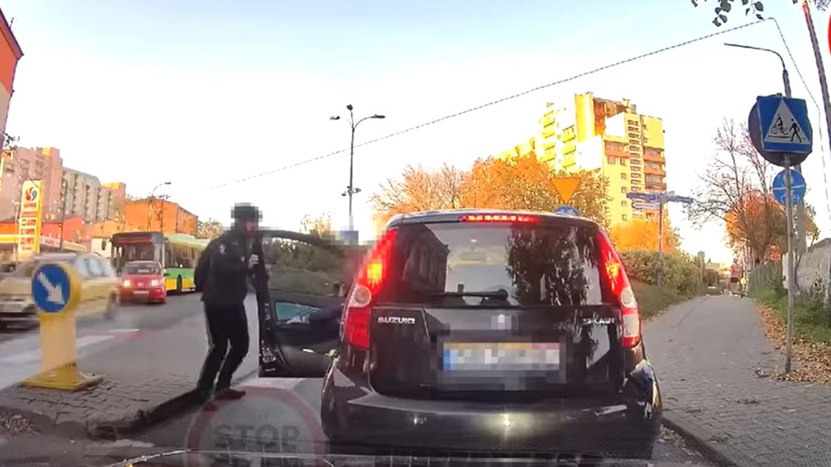 W Chorzowie doszło do ostrej sprzeczki między rowerzystą a kierowcą Suzuki
