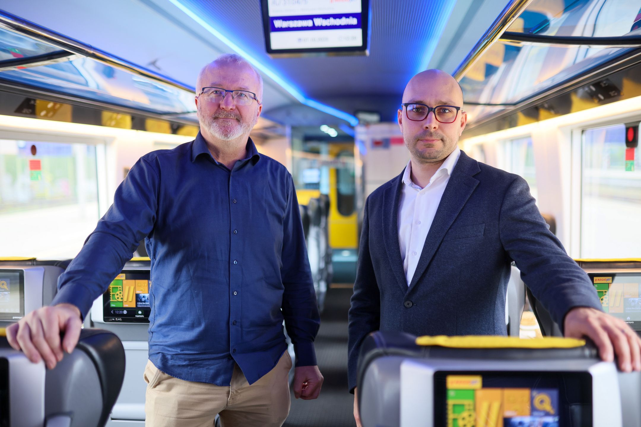 Twórca Regiojet Radim Jancura i dyrektor krajowy na Polskę R