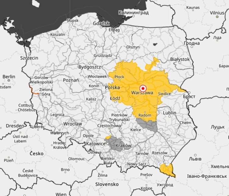 Alert hydrologiczny IMGW przed gwałtownym wzrostem wód