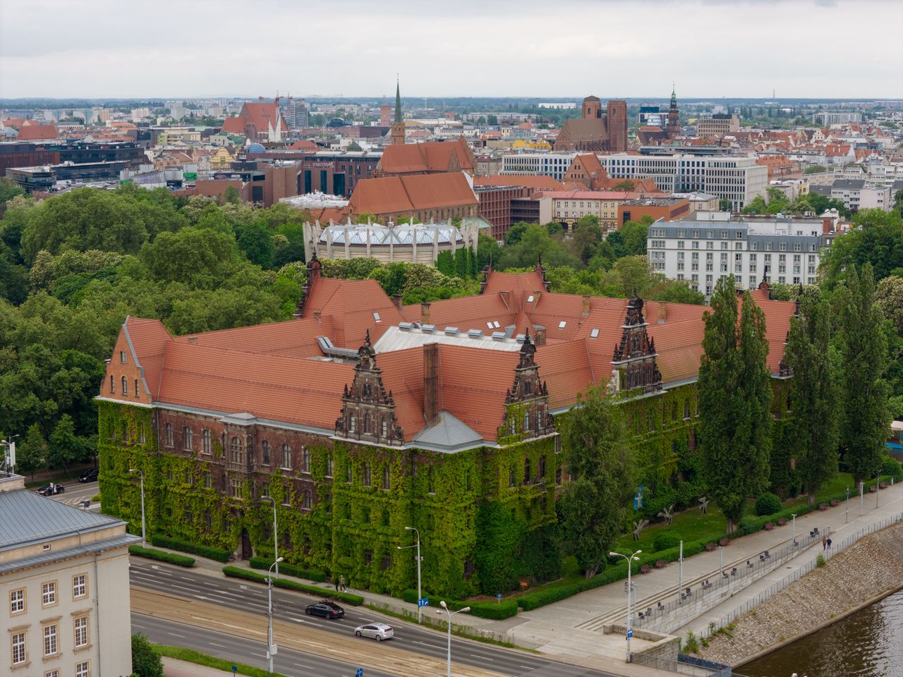 Gmach Muzeum Narodowego otulony charakterystycznym bluszczem