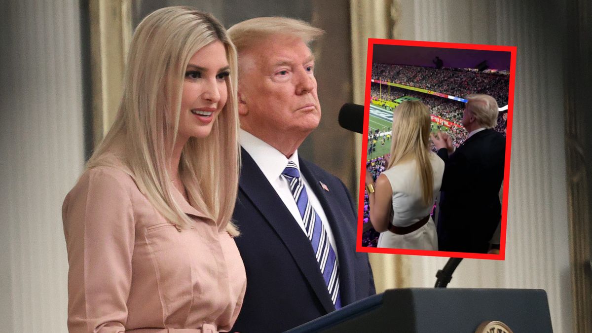 Ivanka Trump podczas Super Bowl miała doczepy.