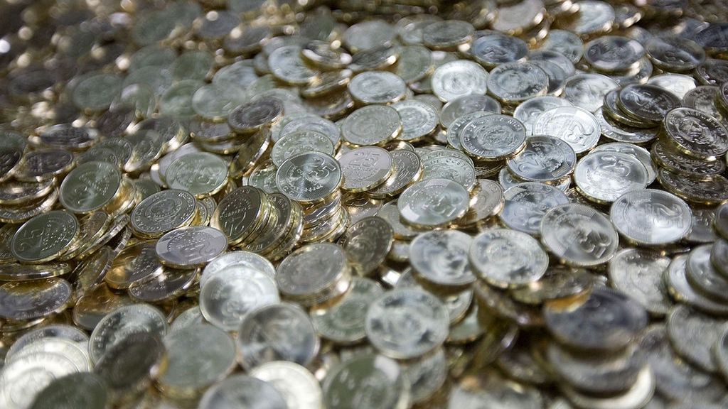 Stos kostarykańskich monet