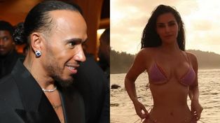 Kim Kardashian ODSŁANIA KSZTAŁTY w kusym, różowym BIKINI. Lewis Hamilton pęka z dumy? (FOTO)