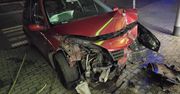 Lublin: Auto wypadło z jezdni. Uderzyło w ścianę sklepu