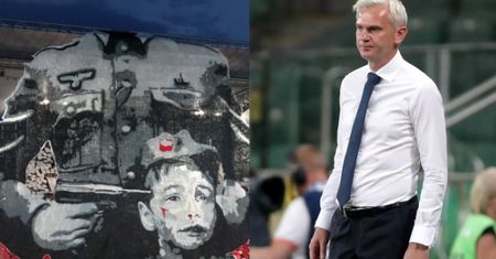 Skandal na trybunie Legii w czasie meczu Ligi Mistrzów: "NIEMCY ZABILI 160 TYSIĘCY LUDZI"... (FOTO)