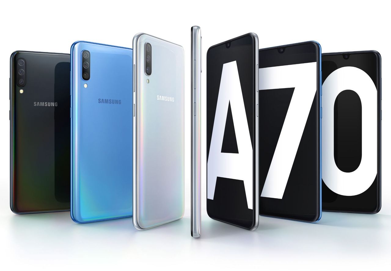 Samsung Galaxy A70 oficjalnie. Ekran Infinity-U 20:9, potrójny aparat i pojemna bateria