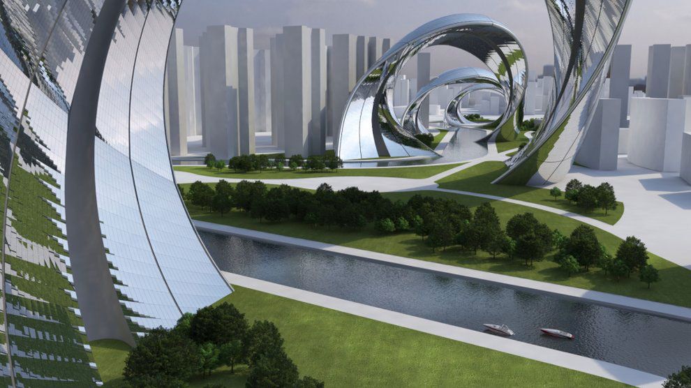 Architektoniczny smok w samym centrum Szanghaju 1