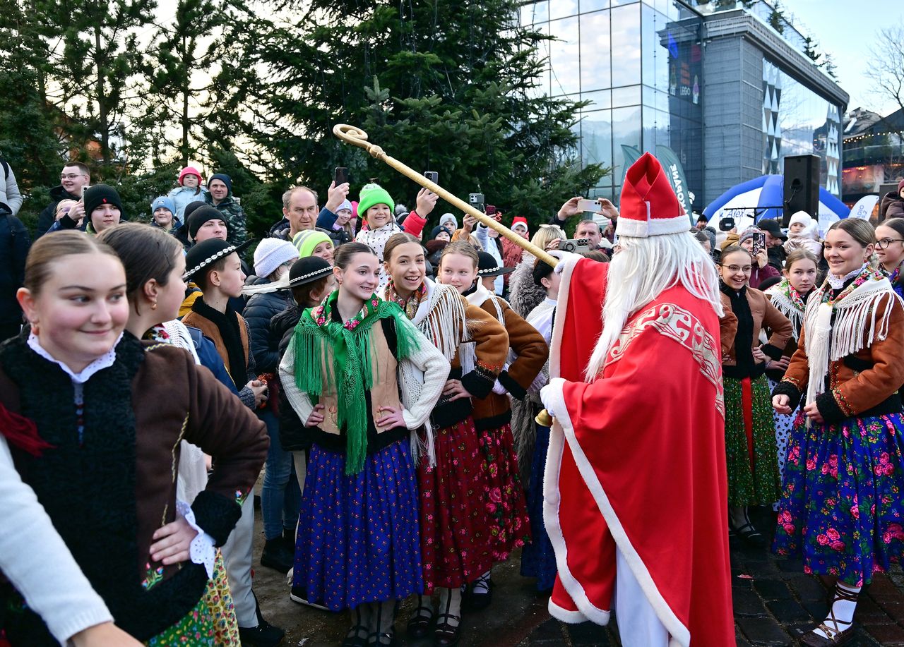 Mikołajki na Krupówkach.