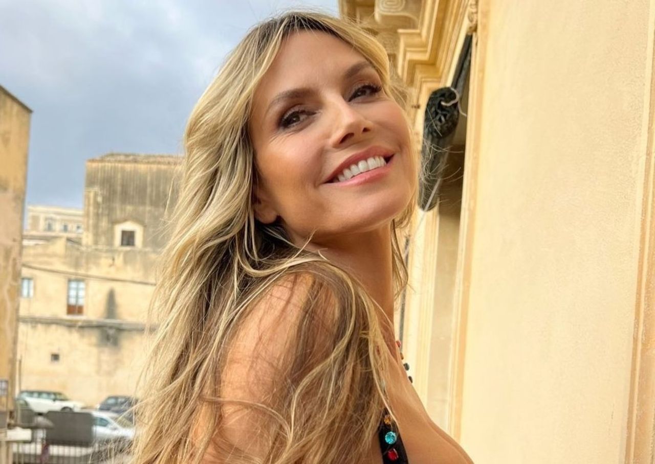 Wyglądała perfekcyjnie. Heidi Klum w jeansowym total looku