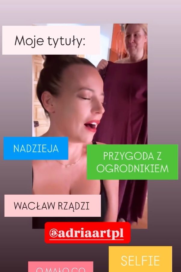 Wpis Anny Muchy na Instagramie
