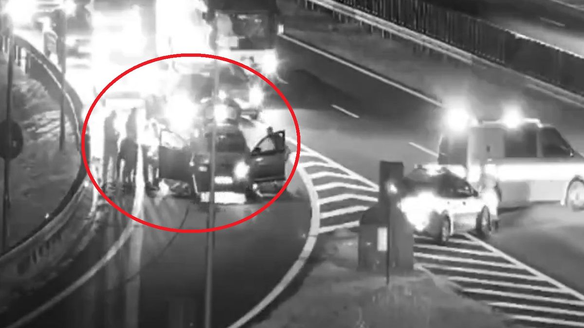 Zatrzymanie Rosjan na drodze. Nagranie policji