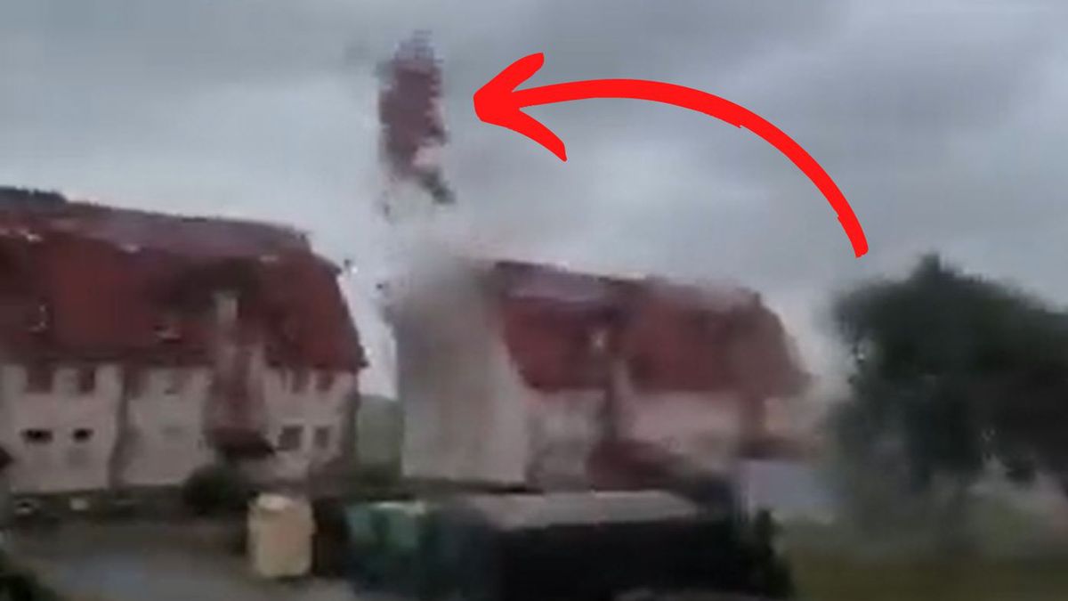 Wiatr zerwał fragment dachu