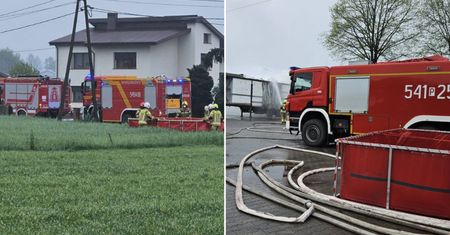 Duży pożar w Wielkopolsce. 26 zastępów w akcji. Ewakuowali ludzi