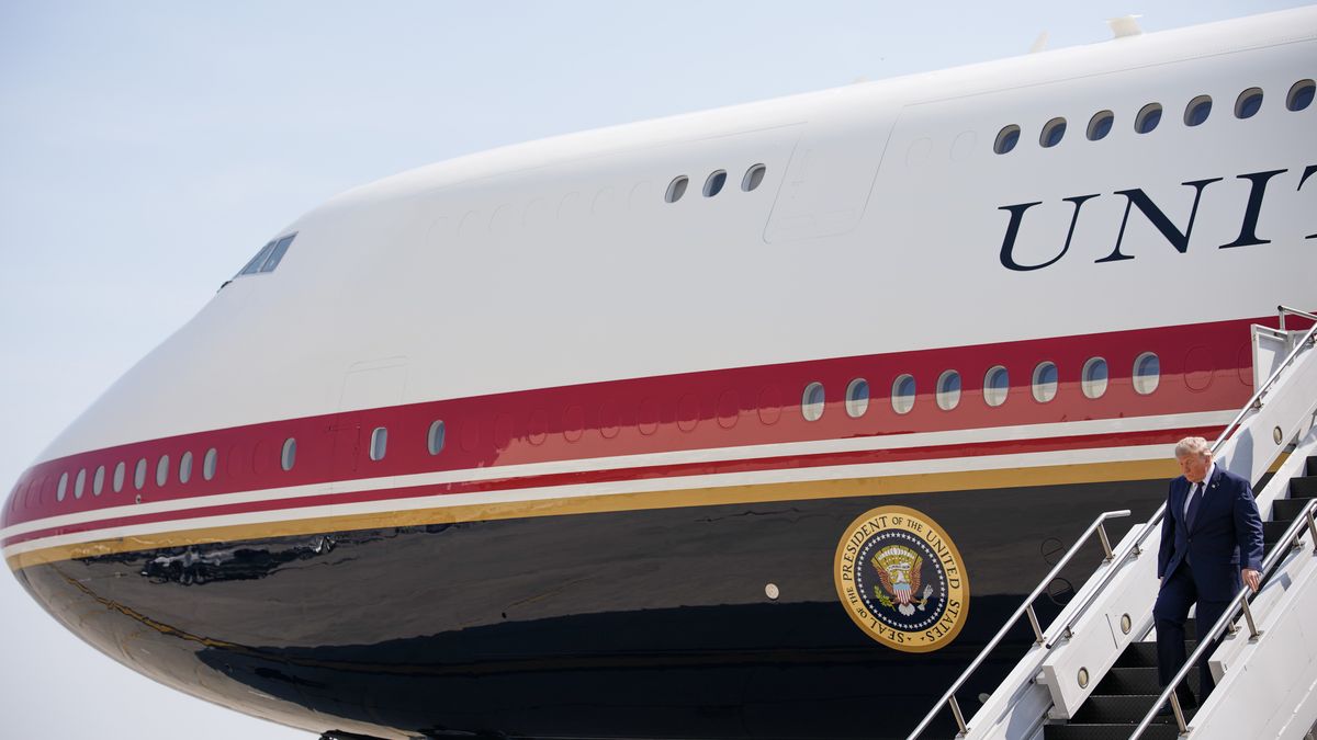 NEW YORK, NEW YORK - JULY 17: U.S. President Donald Trump walks off Air Force One at John F. Kennedy International Airport on July 17, 2026 in New York City. Trump is traveling to New York City to attend a FIFA reception at Trump Tower. (Photo by Andrew Harnik/Getty Images)