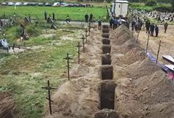 Poruszające nagranie. 11 niezidentyfikowanych ciał pochowanych w Buczy