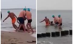 Zamiast morsowania akcja ratunkowa. Nordowe Morsy uratowały cudzoziemca