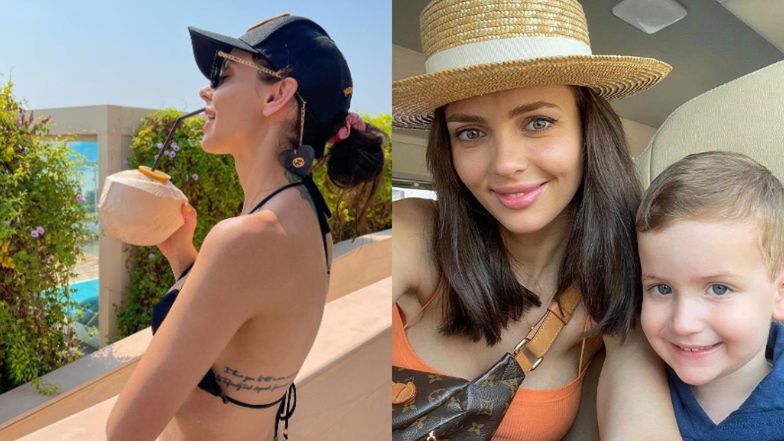 Marcela Leszczak z Fryderykiem w Dubaju