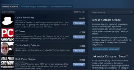 Steam rośnie: ma już 100 milionów użytkowników. A kim są Kustosze?