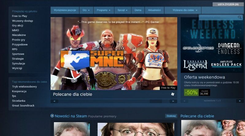 Pełna wersja Steama dopiero po wydaniu 5$? Valve wprowadza ograniczenia dla graczy, którzy nie kupują w ich sklepie.