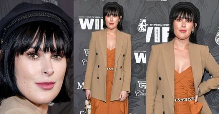 Wystylizowana Rumer Willis dopinguje koleżanki na oscarowej imprezie