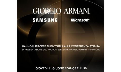 Samsung Armani Pro z Windows Mobile w czerwcu