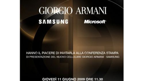 Samsung Armani Pro z Windows Mobile w czerwcu 1