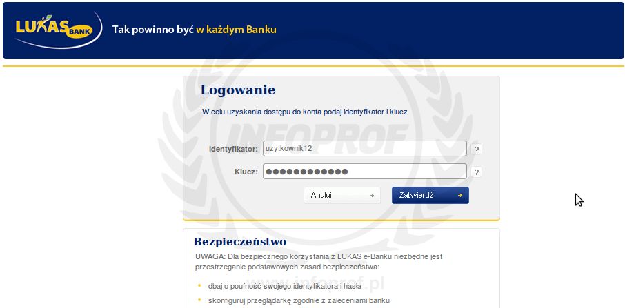 Złodzieje polują na klientów Lucas Banku 5