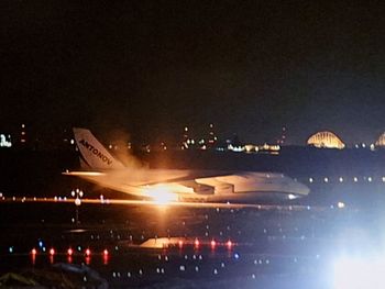 Ukraiński gigant w Japonii. Zapalił się przy lądowaniu