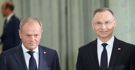 Tusk w Pałacu Prezydenckim. Aluzje do TVP i sprawy Tomasza Sz.