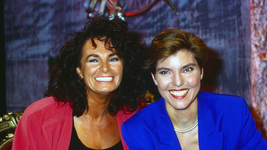 Teresa Orlowski podczas występu w talk-show w 1994 roku