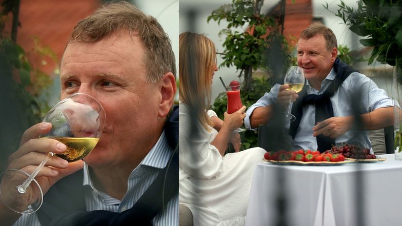 Jacek Kurski wraz z żoną Joanną świętują pierwszą rocznicę ślubu kościelnego