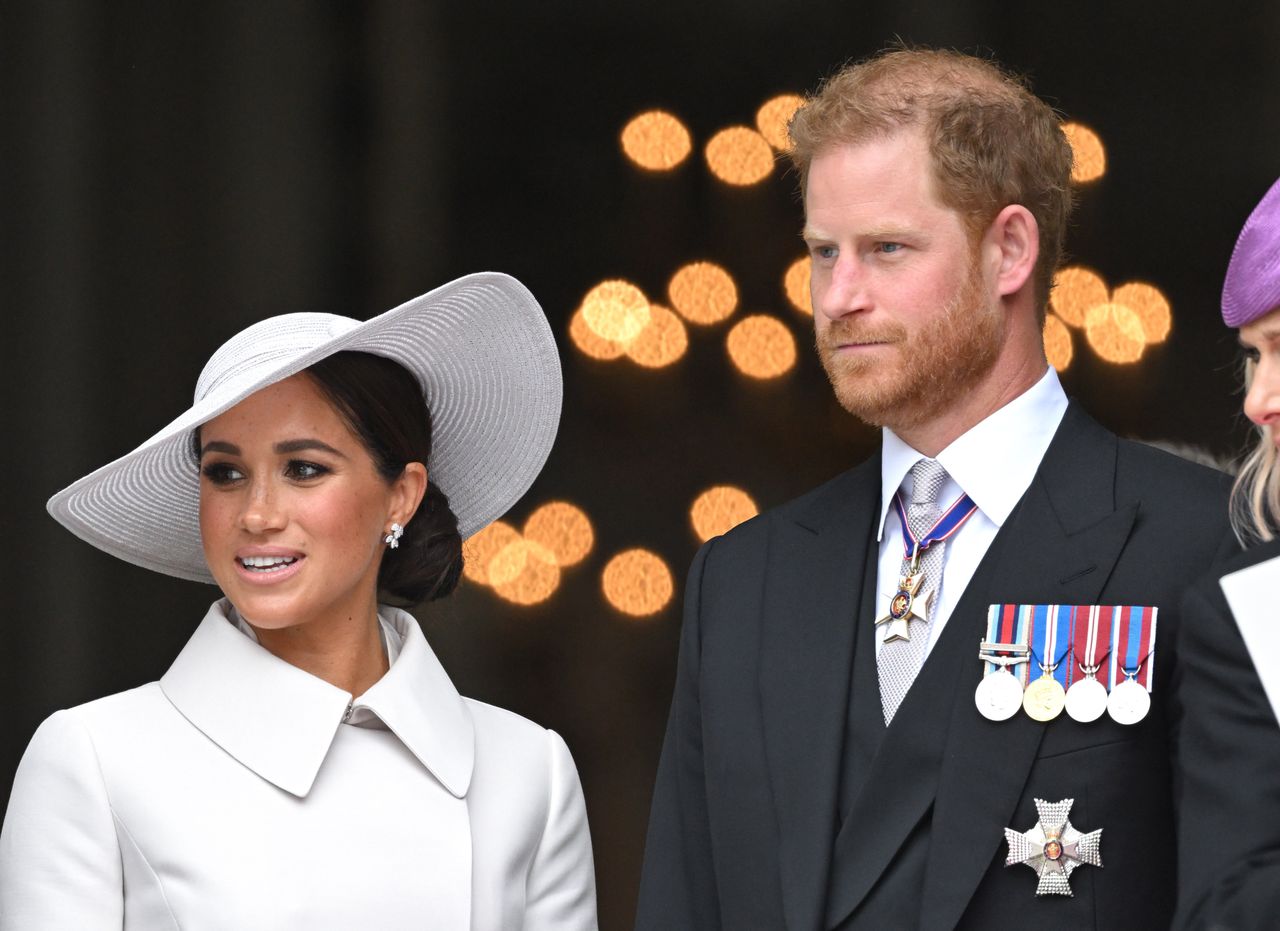 Meghan Markle and Prince Harry during the Platinum Jubilee of Queen Elizabeth II