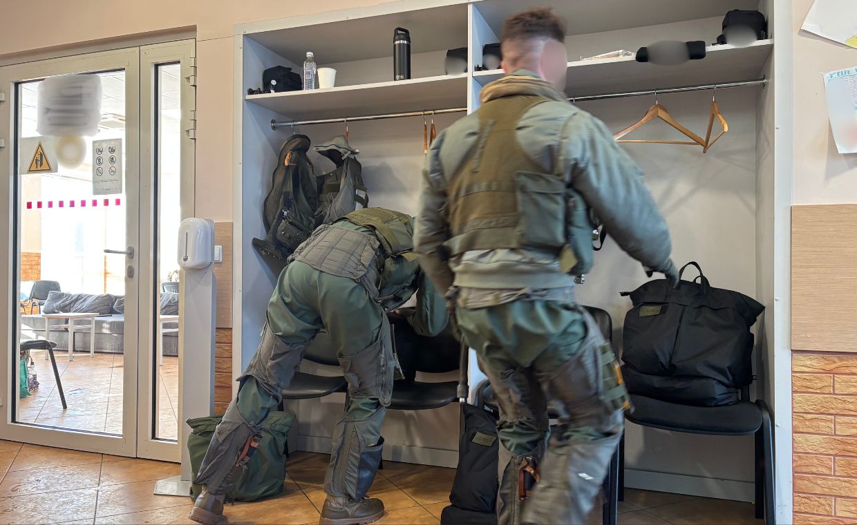 Przygotowania do startu EF-18