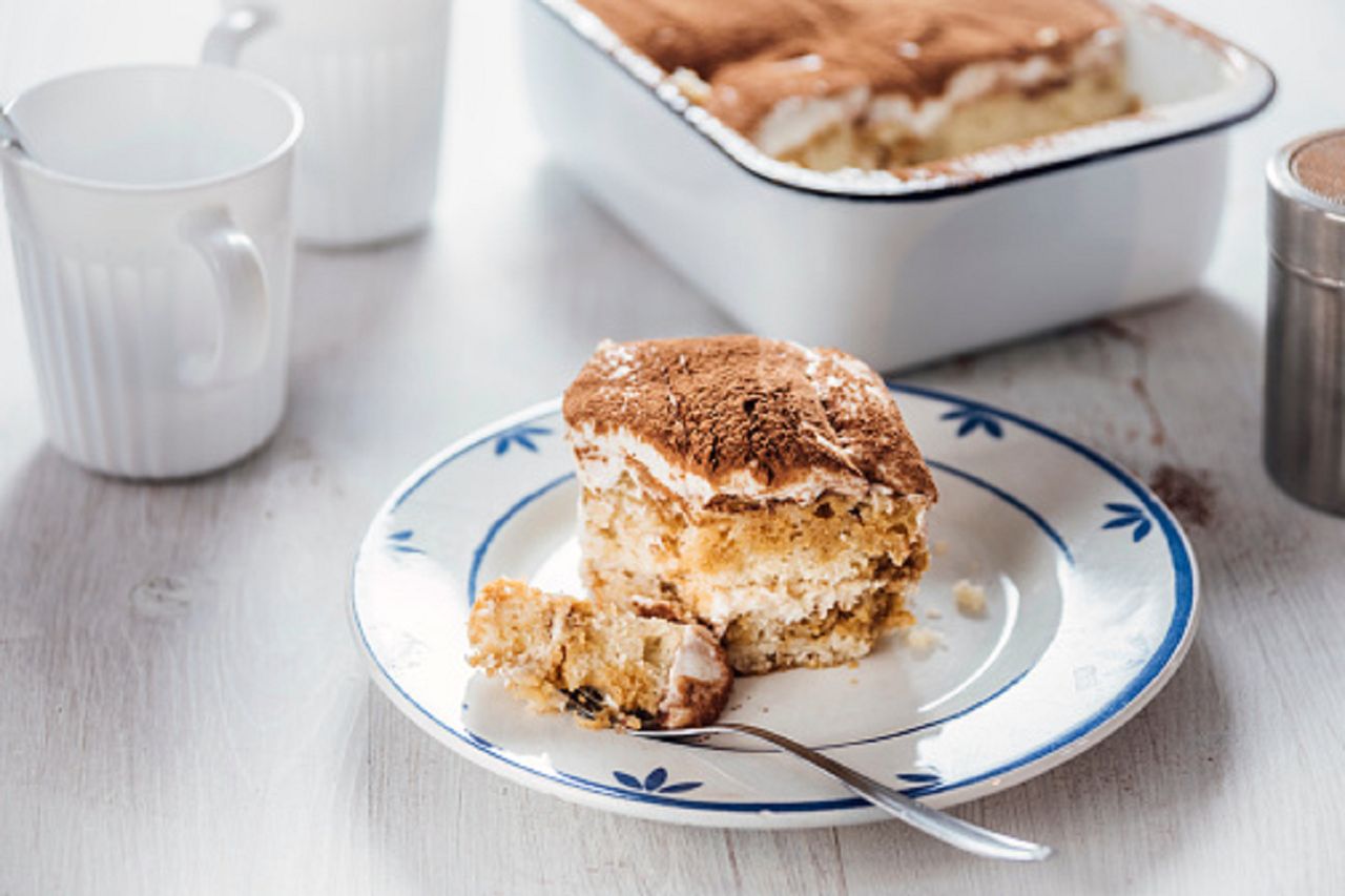 Whip up a no-bake 3-bit cake. Caramel, cream, and quick assembly lovers rejoice