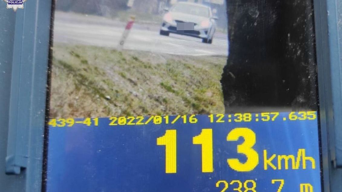 113 km/h w terenie zabudowanym