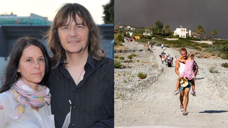 Robert Gawliński z żoną Moniką