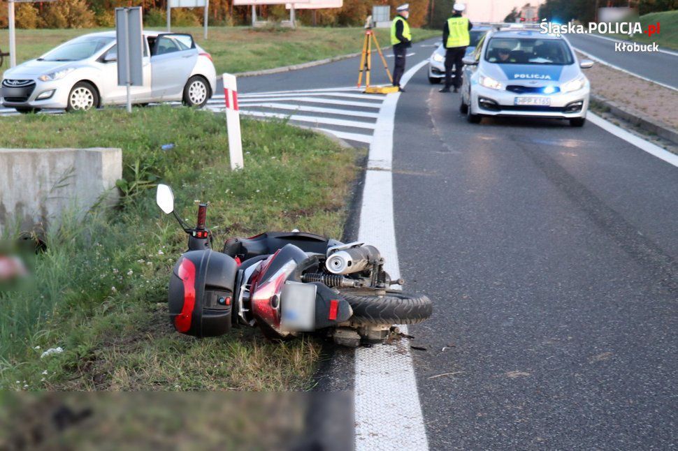 Krzepice. Nie żyje motocyklista