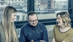 Agata Burnatowska, Natalia Bobrowska i Władysław Foltyński w Schulz brand friendly