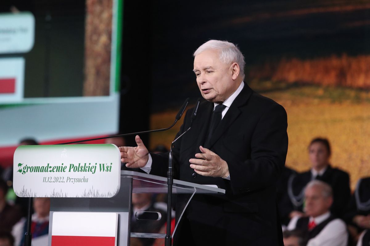 Przysucha. Jarosław Kaczyński przemawia na Zgromadzeniu Wsi Polskiej