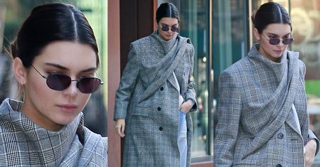 Kendall Jenner w płaszczu za 14 tysięcy
