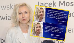 "Wiadomości" zmieniły słowa Manueli Gretkowskiej. Cytat pasuje teraz do wyborów