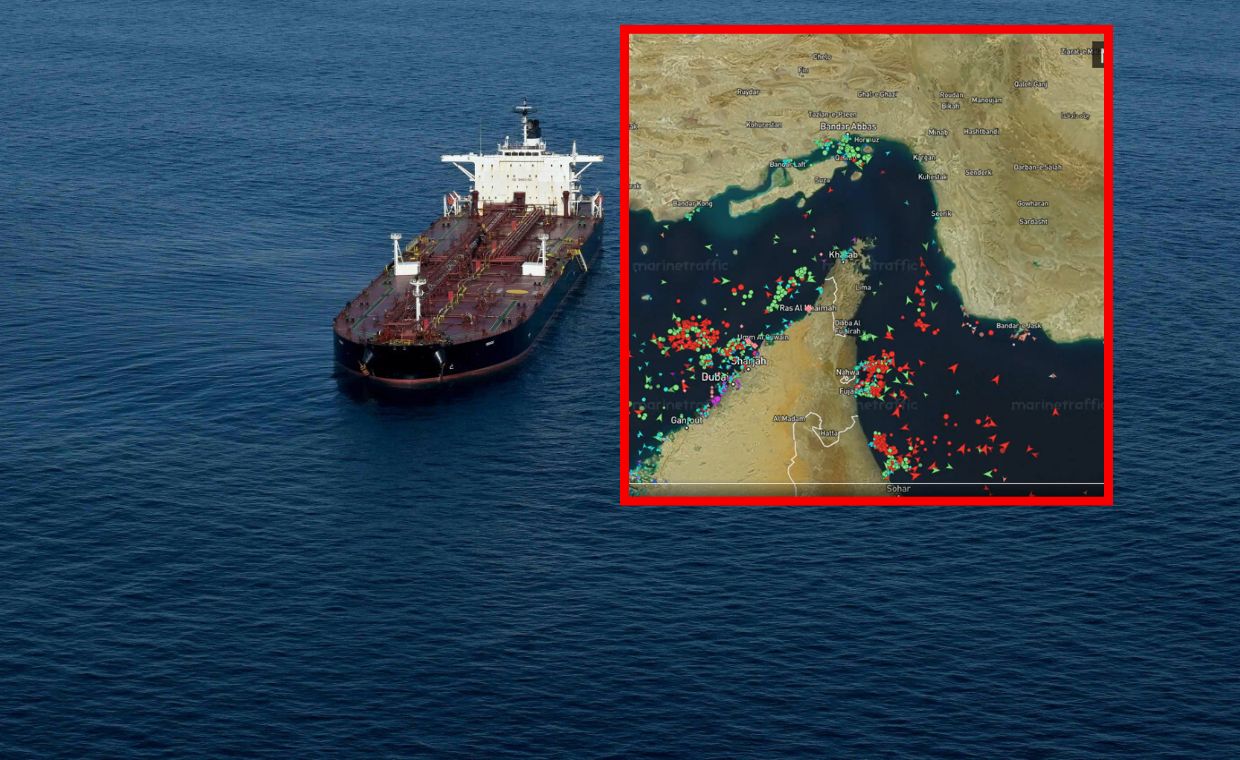Tak wygląda teraz ruch w cieśninie Ormuz. Widać dokładnie