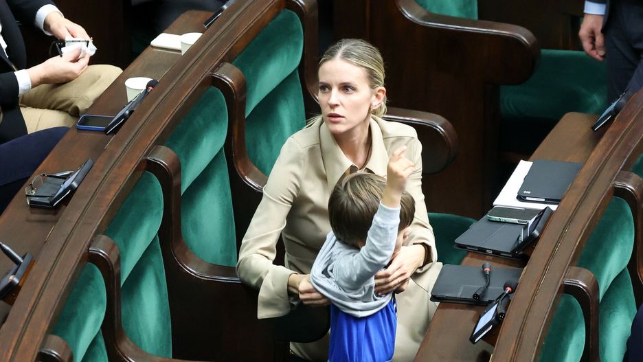 Aleksandra Gajewska z synem