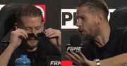 Zdenerwowany Sebastian Fabijański rozlewa wodę na konferencji Fame MMA po pytaniu o Rafalalę. "Ja pie*dolę"