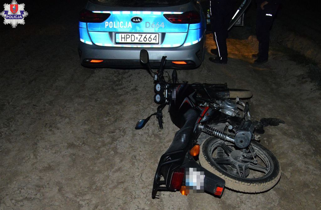 Skierbieszów: Ucieczka przed kontrolą zakończona wywrotką. 17-latek bez prawa jazdy