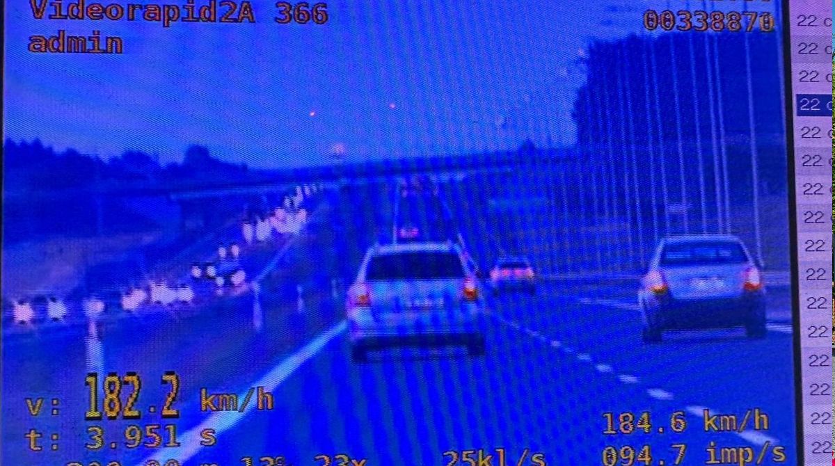 Pijany pędził ponad 180 km/h z dwójką dzieci.