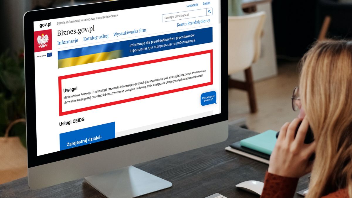 Oszuści podszywają się pod rządową stronę