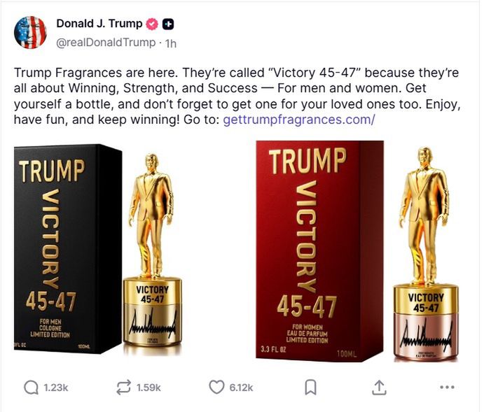 trump perfumy