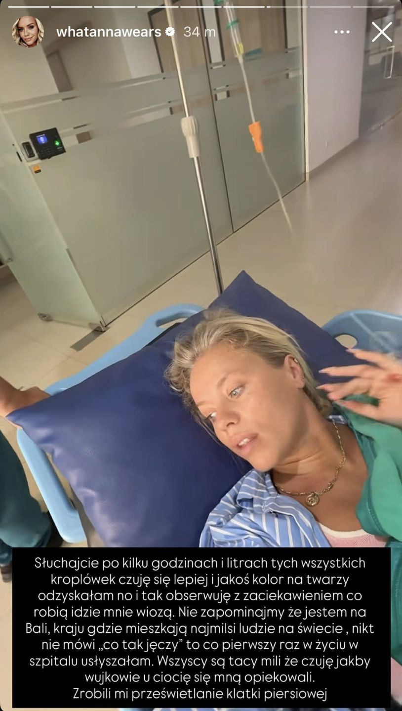 Anna Skura w szpitalu