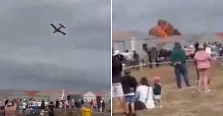 Samolot roztrzaskał się na pokazie lotniczym. Wideo krąży w sieci